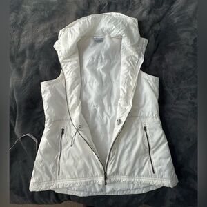 Lightweight white vest.